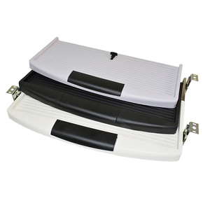 Phụ kiện phần cứng văn phòng có thể điều chỉnh ABS nhựa màu xám Bàn máy tính màu đen với khay bàn phím dưới bàn Khay bàn phím - Product Image 1