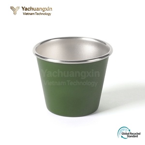 Taza de Acero Inoxidable de 50 ml, Color Sólido, para Bebidas, para Acampar al Aire Libre, Café, Té - Product Image 3