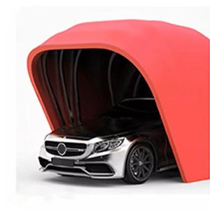 Cochera Plegable de Acero Inoxidable con Techo Arqueado, Impermeable, Manual/Automática, Retráctil, para Exteriores - Product Image 2
