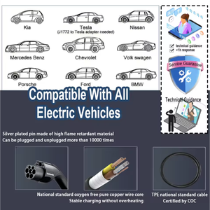 Minicargador Móvil Portátil para Coches Eléctricos, Estación de Carga Rápida Doméstica DC EV 3.5KW 7KW CCS1 CCS2 GBT Sin Batería - Product Image 5