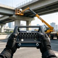 Télécommande hydraulique industrielle pour finisseur routier, contrôleur proportionnel anti-poussière pour engins de construction routière