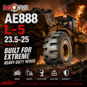 ยาง OTR ขนาด 23.5-25 รุ่น L5 AE888 40PR ลายดอกยาง Super Deep 50 มม. สำหรับรถขุดเหมือง รถตักดิน รถดันดิน ยางสำหรับงานหนัก - Product Image 1