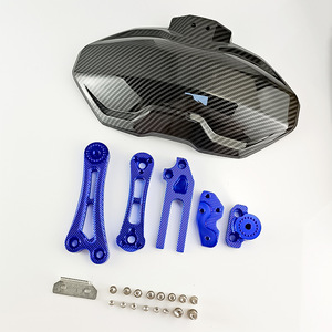 Garde-boue arrière en fibre de carbone Qiangye M3 Monster avec support universel en U pour protection de sécurité du garde-boue de moto - Product Image 2