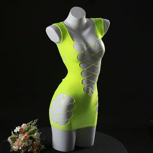 Lingerie sexy européenne et américaine pour femmes, uniforme de séduction, jupe courte moulante, vêtements de nuit en nylon, ODM - Product Image 3