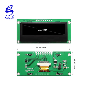 Écran d'affichage OLED à cristaux liquides de 2,23 pouces, module d'écran compact CH1116, taille 128x32, 9 broches avec bibliothèque de caractères - Product Image 4