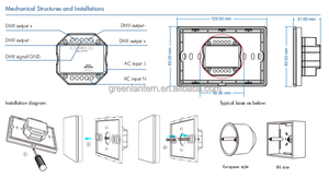 อินพุต 110-240VAC T14(IT) 4 โซน RGBW รีโมทคอนโทรล แผงควบ<span class=keywords><strong>ค</strong></span>ุมแบบสัมผัสกระจกหรี่แสงได้ DMX Master T14 RGBW DMX512 2.4G RF AC Controller - Product Image 5