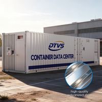 Centre de données extérieur déplaçable, solution informatique tout-en-un, déploiement rapide |   Conteneur modulaire étanche à la poussière et à l'eau