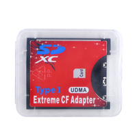 TISHRIC Adaptateur de carte SD vers CF WiFi de haute qualité SDHC SDXC Flash Type Lecteur de carte mémoire Convertisseur pour appareil photo reflex