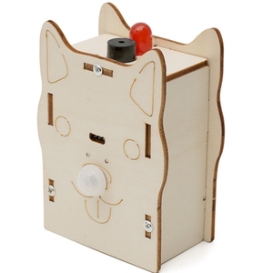 OKYN-G5696 Educational STEM <b>DIY</b> Human Detection Sensor <b>Kit</b> with Wooden Materials - Product Image 3