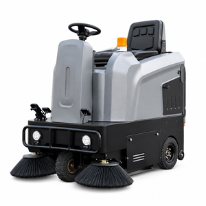 Ride-On Electric <b>Floor</b> Sweeper 1250mm Sweeping Width Dust Suppression Spray System Industrial <b>Cleaning</b> <b>Machine</b> - Product Image 1