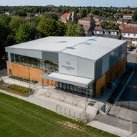 Complexe sportif intérieur en structure acier préfabriquée, gymnase de qualité supérieure, stade