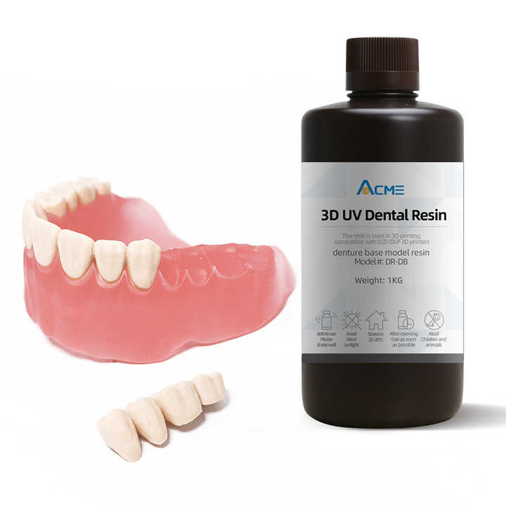 Acme Dental Model 3d Printing Resin Assured Denture Base Teeth 405nm Uv