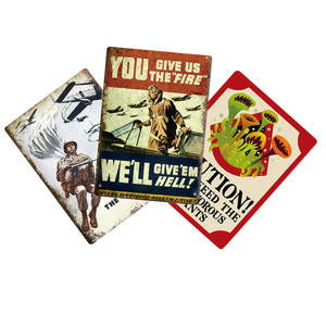 Targa in Metallo <span class=keywords><strong>Vintage</strong></span> Personalizzata con Serigrafia, Decorazione Murale Rettangolare Divertente per Bar e <span class=keywords><strong>Garage</strong></span> - Product Image 2