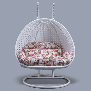 Mimbre <span class=keywords><strong>de</strong></span> ratán colgante huevo columpio silla <span class=keywords><strong>hamaca</strong></span> <span class=keywords><strong>interior</strong></span> con cojines - Product Image 5
