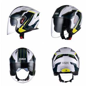 Casco Abierto <span class=keywords><strong>IBK</strong></span> K5-1 para Hombre y Mujer, Triple Lente, Cobertura Tres Cuartos, Liberación Rápida, Visera para Todas las Estaciones, ABS, para Motocicleta - Product Image 4