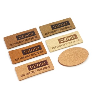 Custom logo PU leather logo patch PU Leather Tag Patch Embossed Leather <b>Labels</b> for Garment PU Leather Material - Product Image 5