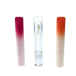 3ml <b>Mini</b> Lip Gloss Tube Round Cap Flat Bottle Spiral Bottom Empty Cosmetic Packaging Wand Applicator OEM ODM Custom Supply - Product Image 5