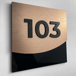 DakeSign Fabricant sur mesure de plaques de numéros de maison en acrylique rétroéclairées par LED, étanches IP65, plaques d'adresse illuminées - Product Image 4