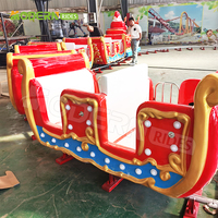 Train électrique pour enfants, train de Noël pour enfants, attraction de parc d'attractions