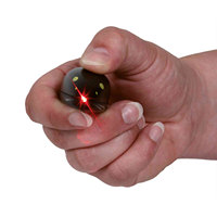 Jouet pour chat avec pointeur laser, 7 cm, noir avec des taches jaunes, jouet interactif pour animaux de compagnie