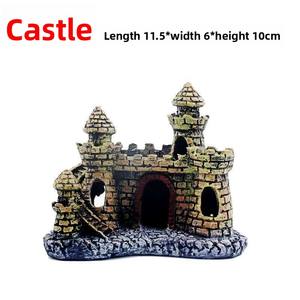 Hot-Selling Promotieproducten <span class=keywords><strong>Aquarium</strong></span> <span class=keywords><strong>Aquarium</strong></span> <span class=keywords><strong>Aquarium</strong></span> Landschap Decoratie Hars Klein Kasteel Europese Villa Huis Tassen - Product Image 3