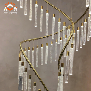 <span class=keywords><strong>Lustre</strong></span> en cristal hélicoïdal artistique, élégant et à plusieurs niveaux, pour hall d'hôtel - Product Image 3