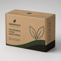 Boîte en carton ondulé kraft brun écologique avec logo personnalisé, boîte d'expédition recyclable pour colis aériens, emballage cadeau durable