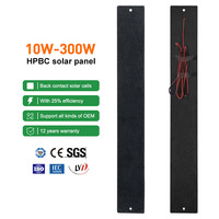 Panneau solaire monocristallin haute efficacité à cellules BC 12V 100W 120W 160W pour camping-car et camping hors réseau