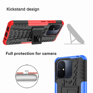2 in 1 PC TPU Kickstand Shockproof Protective Mobile Phone Bags Case for Xiaomi Poco C55 M4 F4 for Redmi Note 12 Pro <strong>A1</strong> <strong>Plus</strong> 11 - Product Image 4