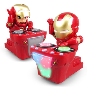 Vente directe nouveau <span class=keywords><strong>Spiderman</strong></span> lumineux Scooter électrique jouet Hit lampe électrique lumière musique <span class=keywords><strong>Robot</strong></span> danse en plastique - Product Image 4