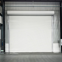 Porte de garage enroulable moderne en alliage d'aluminium, anti-corrosion, anti-rouille, pour entrepôt et stockage