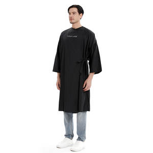 Kimono à manches longues pour femmes Uniforme <span class=keywords><strong>de</strong></span> client Nylon froissé brillant, Robe <span class=keywords><strong>de</strong></span> salon <span class=keywords><strong>de</strong></span> coiffure Smock Robes Capes et Tablier <span class=keywords><strong>de</strong></span> styliste 1D3 - Product Image 3