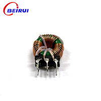 BAIRUI BR2628 Mini Inducteur toroïdal de mode commun à trou vertical, revêtement vert Mn-Zn, filtre EMI, certifié ISO9001 RoHS CE