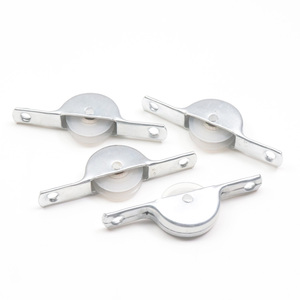 Ruedas de rodillo ligeras de 56 mm de hierro PA6, polea pequeña de nailon de una sola bola <span class=keywords><strong>para</strong></span> riel de puerta mosquitera - Product Image 4