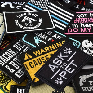 Patchs personnalisés amusants toutes tailles, entièrement brodés, avec attaches auto-agrippantes pour casquettes, sacs à dos, gilets, harnais et uniformes - Product Image 4