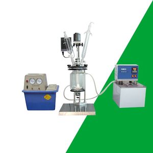 Double-layer Glass Reactor High Viscosity Glass Reactor with <b>Anchor</b> Agitator - Polymer Resin Production Reactor - Product Image 3