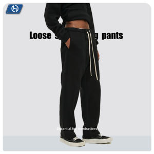 <span class=keywords><strong>Pantalon</strong></span> large personnalisable pour femmes et <span class=keywords><strong>pantalon</strong></span> de survêtement ample pour hommes, modèle droit grande taille, style décontracté - Product Image 4