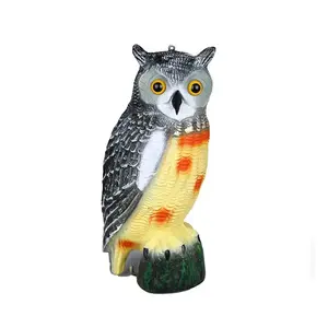 Offre Spéciale extérieur en plastique épouvantail Simulation hibou sculpture oiseau répulsif jardin décoration cour ornements effrayer oiseau loin - Product Image 4