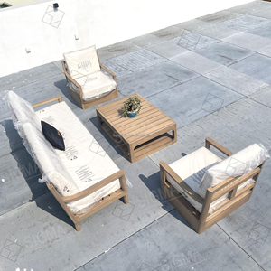 2025 nouveau canapé à vendre mobilier d'extérieur teck ensemble <span class=keywords><strong>de</strong></span> <span class=keywords><strong>salon</strong></span> canapé Patio Myanmar teck bois <span class=keywords><strong>jardin</strong></span> extérieur canapé - Product Image 4