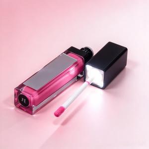 <span class=keywords><strong>Gloss</strong></span> à lèvres LED personnalisé <span class=keywords><strong>avec</strong></span> logo, tubes miroir, végétalien, sans cruauté, non collant, fini mat ou scintillant, marque privée - Product Image 2