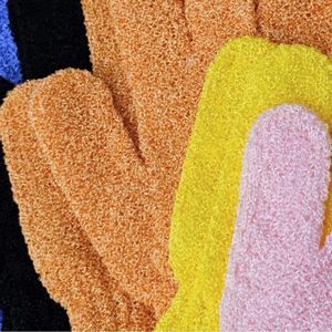 Natural Nylon <b>Shower</b> Body Scrubber Morocco Glove Korean Bath Exfoliating Glove - Product Image 5
