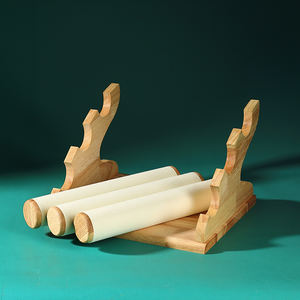 DIGU bracciale <span class=keywords><strong>in</strong></span> <span class=keywords><strong>legno</strong></span> staccabile a mano stand <span class=keywords><strong>in</strong></span> microfibra 3 Tier orologio porta gioielli Retro espositore per Expo - Product Image 6