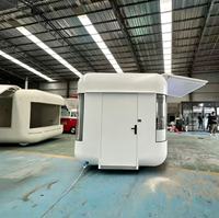Remorque alimentaire mobile entièrement équipée, kiosque alimentaire commercial en acier, camionnette pour la vente de glaces, gâteaux, restauration rapide, vente en plein air, dans les parcs et sur les marchés.