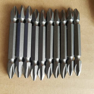 Embout de tournevis hexagonal à Impact manuel de 1/4 pouces Ph2 tête transversale phillips 10 pièces S2 Double tête cr-<span class=keywords><strong>v</strong></span> jeu d'embouts de tournevis - Product Image 2