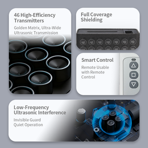 Caja de pañuelos de escritorio con dispositivo antigrabación ultrasónico, equipo de bloqueo de voz, <span class=keywords><strong>bloqueador</strong></span> de grabaciones de audio ultrasónico - Product Image 4