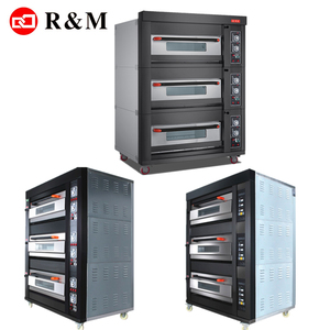China Guangzhou Factory precios de equipos de panadería 3 cubiertas 9 bandejas horno de gas, 3 cubiertas horno de gas para hornear pan <span class=keywords><strong>pizza</strong></span> venta Comercial - Product Image 4