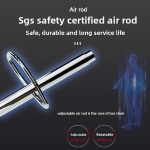 Chaise pivotante à dossier haut réglable de style <span class=keywords><strong>scandinave</strong></span> moderne <span class=keywords><strong>Tabouret</strong></span> de <span class=keywords><strong>bar</strong></span> à panneaux en bois pour le salon ou la caisse - Product Image 3