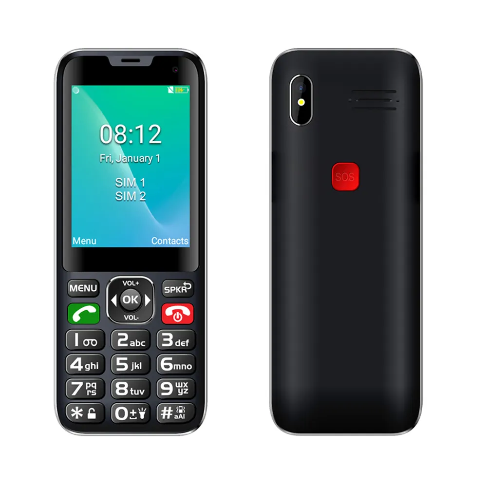 Wholesale 4g feature phone mobile with type c charging port keypad phone dual sim unlocked