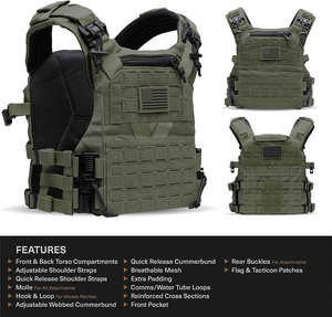 Gilet tattico con imbracatura da allenamento Elite in Nylon con logo personalizzato a rilascio rapido - Product Image 4