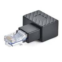 Convertisseur RJ45 90 degrés Adaptateur réseau Ethernet Extender Coupleur multi-angle Adaptateur de connecteur de câble d'extension